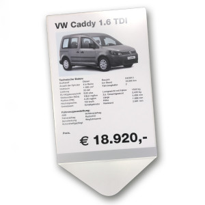 Preçário para tablier/janela A4 V - alumínio